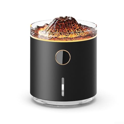 Puupaa Diffusor für ätherische Öle, Aromatherapie-Diffusor, kühler Nebel, Luftbefeuchter mit automatischer Abschaltfunktion und digitaler Anzeige, 2 Sprühmodi, leiser Betrieb für Heimbüro (schwarz) von Puupaa