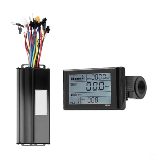 Puupaa E-Bike Scooter Controller Display Set 35A 1500W 36V 48V 52V bürstenloser Motor mit 3 Modi LCD Bildschirm von Puupaa
