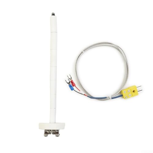 K Typ Thermoelement Temperatursensor Sonde, Keramik-Montageblock mit Drahtverlängerung, -50 bis 1300 °C, F/C 11G Hochwerkzeug von Puupaa
