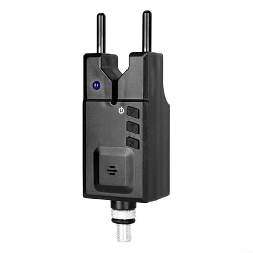 Puupaa LED Karpfenangeln Bissanzeiger mit einstellbarer Lautstärke Ton und Empfindlichkeit, wasserdichte ABS-Anzeige, unverzichtbare Angelausrüstung für Karpfenangler von Puupaa