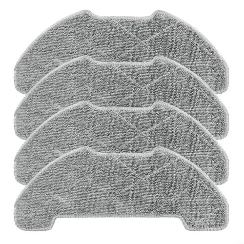 Mikrofaser-Wischmopp-Pads für Airrobo P30 Staubsauger-Zubehör, wiederverwendbare Bodentuch, Staubsauger-Reinigungspads, weiche Pads (4 Stück) von Puupaa