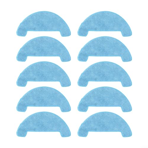 Puupaa Mikrofaser-Wischmopp-Pads für Cecotec für Conga 2299 Serie Staubsauger-Zubehör, wiederverwendbare Bodentuch, Staubsauger-Reinigungspads, weiche Pads (10 Stück) von Puupaa