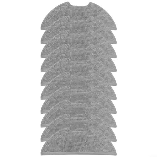 Mikrofaser-Wischmopp-Pads für M9 für Eureka E10S für Obode A8 Roboter-Staubsauger-Zubehör, wiederverwendbare Bodentuch, Staubsauger-Reinigungspads, weiche Pads (10 Stück) von Puupaa