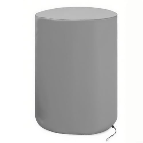 Puupaa Oxford Cloth Water Storage Tank Cover Outdoor Rain Cover with Adjustable Drawstring for Garden Water Container Protection Grey 63.5x94cm(420D) von Puupaa