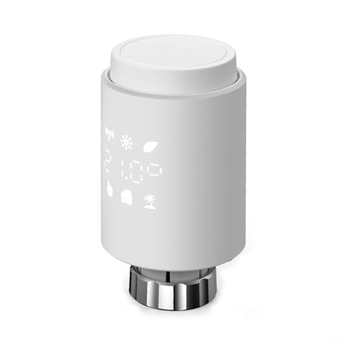 Puupaa Smartes Heizkörperthermostat, LED-Display, intelligentes Thermostat-Heizkörperventil für Smart Home Steuerung von Puupaa