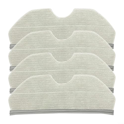 Puupaa Wischtücher-Zubehör-Set für Narwal/Freo X Plus/K1 Roboter-Staubsauger, Ersatz-Mikrofaser-Tuch, Wischlappen, Wischpads, Ersatz-Set (4 Stück) von Puupaa