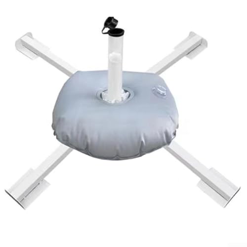 Robuster Sonnenschirmständer mit verstellbarem Sockel, faltbares Design mit Wassertasche für Stabilität für Outdoor-Regenschirm-Unterstützung von Puupaa