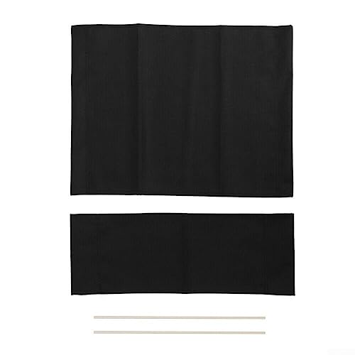 Sitzbezüge aus Polyester, waschbar und stilvoll, für Regiestühle zu Hause oder im Büro (schwarz) von Puupaa