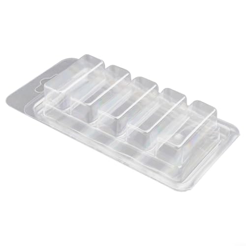 Wax Melts Made Easy Bulk Pack of 100 Sturdy Clamshell Molds for Creative Uses von Puupaa