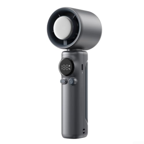 Wiederaufladbarer persönlicher Ventilator, kompaktes und leises Handheld-Design für komfortable Nutzung überall (schwarz) von Puupaa