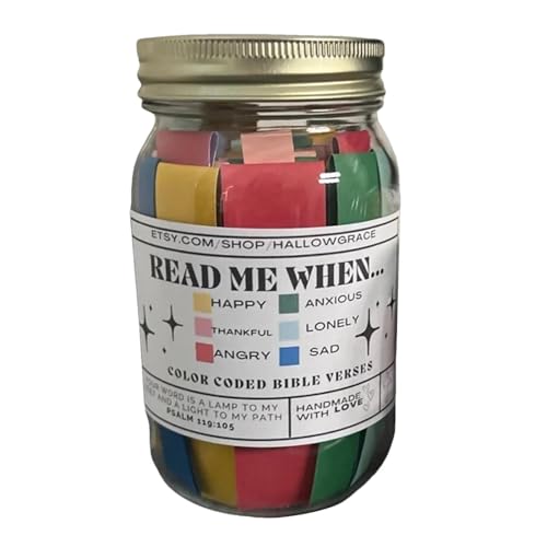 Puwaiio Affirmationsglas | 67 Farbcodes Schriftkarten handgefertigt | christliche Kunstgeschenke, einzigartige Aufmunterungsgeschenke für gute Besserung, Männer und Frauen, Geburtstagsgeschenk Puwaiio Affirmationsglas | 67 Farbcodes Schriftkarten handgefertigt | christliche Kunstgeschenke, einzigartige Aufmunterungsgeschenke für gute Besserung, Männer und Frauen, Geburtstagsgeschenk von Puwaiio