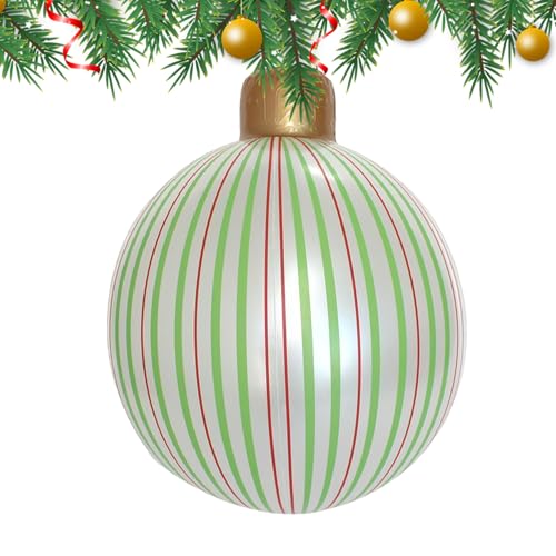 Puwaiio Aufblasbare Weihnachtskugel Deko - Aufblasbare Christbaumkugeln - Große PVC Weihnachtsdekoration Für Winter Outdoor Garten Vorgarten Weihnachtsfest Festtagsdekoration Puwaiio Aufblasbare Weihnachtskugel Deko - Aufblasbare Christbaumkugeln - Große PVC Weihnachtsdekoration Für Winter Outdoor Garten Vorgarten Weihnachtsfest Festtagsdekoration von Puwaiio