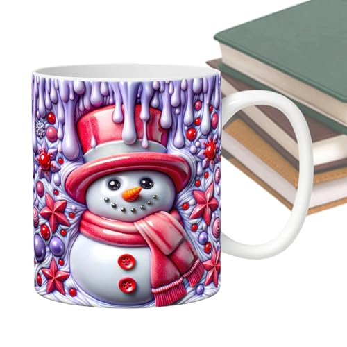 Puwaiio Christmas Mugs | Keramik Winter Kaffeetasse Mit Griff - 3D Design 350ml Mit Griff Trinkgefäß Für Frauen Mädchen Festtag Geburtstag Küche Urlaub Puwaiio Christmas Mugs | Keramik Winter Kaffeetasse Mit Griff - 3D Design 350ml Mit Griff Trinkgefäß Für Frauen Mädchen Festtag Geburtstag Küche Urlaub von Puwaiio