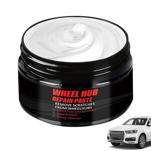 Puwaiio Felgenreparatur-Set,50g Nabenpolitur-Paste mit | Schleierentferner Zur Fahrzeugaufbereitung Für Auto Motorrad Lkw Und Boote von Puwaiio