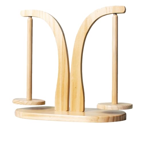 Puwaiio Garnhalter Magnetisch, Garnhalter Aus Holz Zum Häkeln, Häkelgarnhalter Spinner, Wollhalter Beim Häkeln Und Stricken, Magnetischer Wollknäuelständer, Strickzubehör, Für Oma, Mutter von Puwaiio