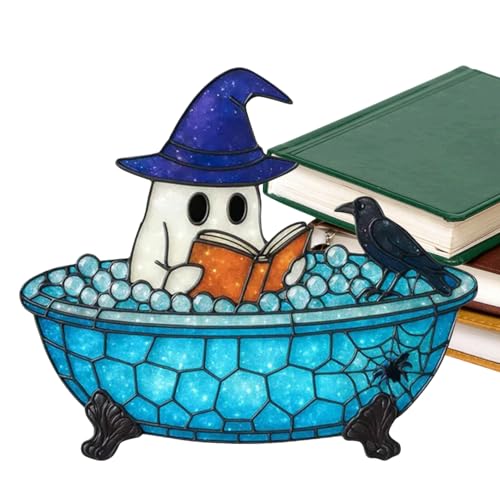 Puwaiio Halloween Geist | Niedliche Partydéko Bubble Bad - Gruselige Halloween Dekoration Für Schreibtisch Fensterbank Puwaiio Halloween Geist | Niedliche Partydéko Bubble Bad - Gruselige Halloween Dekoration Für Schreibtisch Fensterbank von Puwaiio
