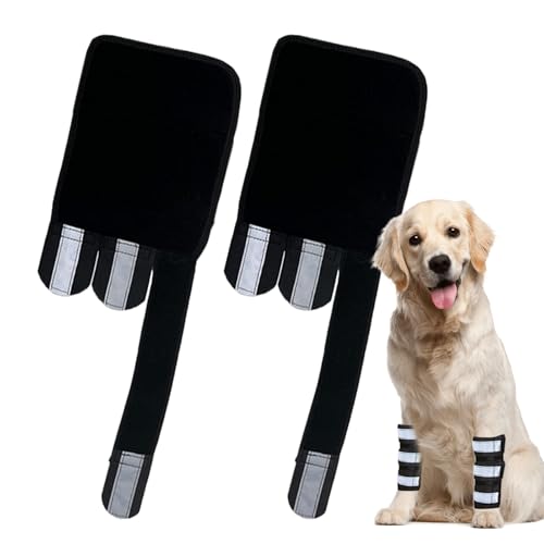 Puwaiio Hunde-Vorderbein-Bandage, Knöchel-Kompressionsbandage, reflektierender Vorderbeinschutz, Verletzungen, Prävention für Einkaufen, Spielen, Training von Puwaiio