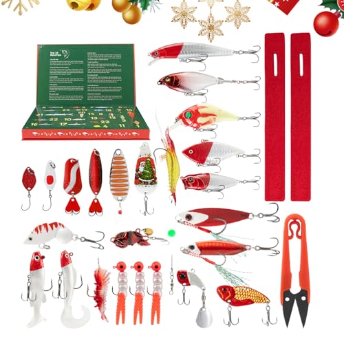 Puwaiio Karpfenköder Zum Angeln | Meeresangelköder Set | Realistische Weihnachtsfolienköder Für Hecht Zander Wels Karpfen Angler Süßwasser Salzwasser von Puwaiio