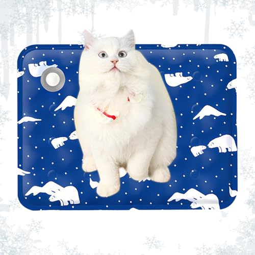 Puwaiio Kühlmatte für Hunde | Katze schlafend kühlendes Gel Eiskissen | Wasserdichtes Haustier Sommer Entspannung Zubehör für Hinterhof, Zimmer, Sofa, Autositz, Campingboden Indoor Home Apartment Puwaiio Kühlmatte für Hunde | Katze schlafend kühlendes Gel Eiskissen | Wasserdichtes Haustier Sommer Entspannung Zubehör für Hinterhof, Zimmer, Sofa, Autositz, Campingboden Indoor Home Apartment von Puwaiio