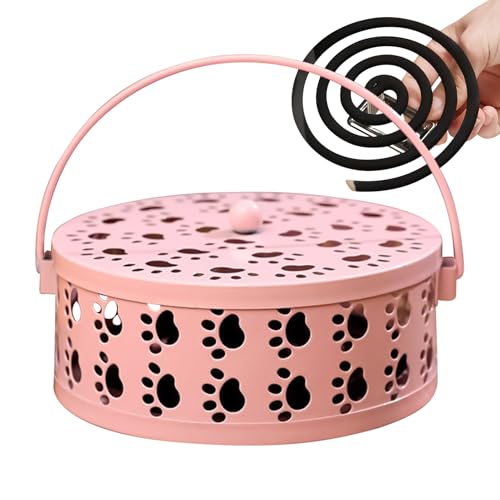 Puwaiio Räucherstäbchenhalter für den Außenbereich - Räucherspiralenhalter mit Griff | Hitzebeständiger Auffangständer mit Tablett in ästhetischem Design für Zuhause, Wellness, Yoga und Meditation in von Puwaiio