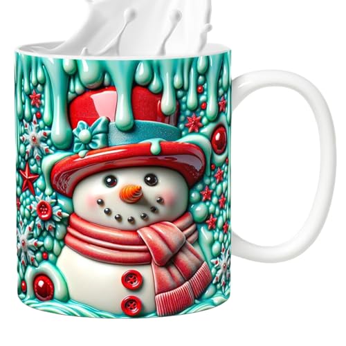 Puwaiio Weihnachtskaffeetassen - Keramik Winter Kaffeetasse Mit Griff - 350ml 3D Design Trinkgefäß Mit Für Küche Tee Schokolade Geburtstag Urlaub Mädchen Weihnachtszeit Puwaiio Weihnachtskaffeetassen - Keramik Winter Kaffeetasse Mit Griff - 350ml 3D Design Trinkgefäß Mit Für Küche Tee Schokolade Geburtstag Urlaub Mädchen Weihnachtszeit von Puwaiio