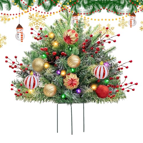 Weihnachtsdekoration Für Pflanzgefäße – 27 Zoll Große Künstliche Pflanzgefäßfüller Mit Lichtern, Beleuchtete Pflanzbüsche Zu Weihnachten, Weihnachts Pflanzkübel Filler Für Draußen Weihnachtsdekoration Für Pflanzgefäße – 27 Zoll Große Künstliche Pflanzgefäßfüller Mit Lichtern, Beleuchtete Pflanzbüsche Zu Weihnachten, Weihnachts Pflanzkübel Filler Für Draußen von Puwaiio