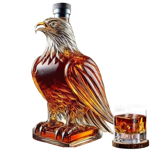 Whisky-Dekanter Mit adlers, Einzigartiger Whisky-Dekanter Aus Glas Mit adlers, Lustige Whisky-adlers-Flasche Für Männer, Papa, Ehemann, Whisky-Dekanter-Geschenke Für Whisky-Liebhaber von Puwaiio
