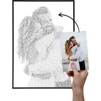 Hochzeit Fotogeschenk Mit Songtext - Song Poster, Weihnachten Personalisierte Lyrics, Weihnachtsgeschenk, Jahrestag, Valentinstag, Portrait Hochzeit Fotogeschenk Mit Songtext - Song Poster, Weihnachten Personalisierte Lyrics, Weihnachtsgeschenk, Jahrestag, Valentinstag, Portrait von Puyemine