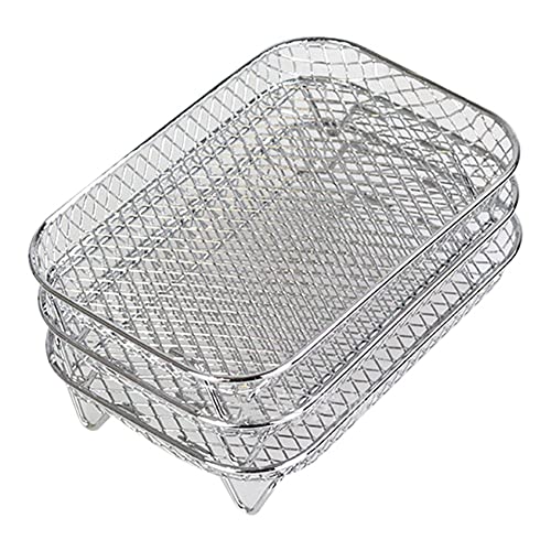 Pvczool Luftfritteuse für Ninja Luft Fritteuse Trockner Lebensmittel Ein 3 Schichten Rack für Toast Zubehör für Luft Fritteuse von Pvczool