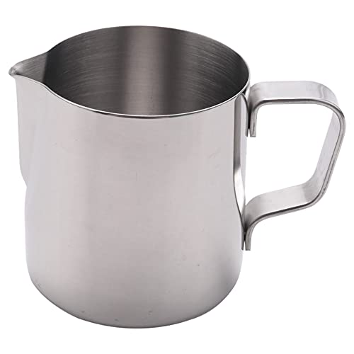 Pvczool Milchkännchen Milk Pitcher Edelstahl Milch Schalen Für Milchaufschäumer Craft Kaffee Latte Milch Aufschäumen Latte Art (200ml) von Pvczool