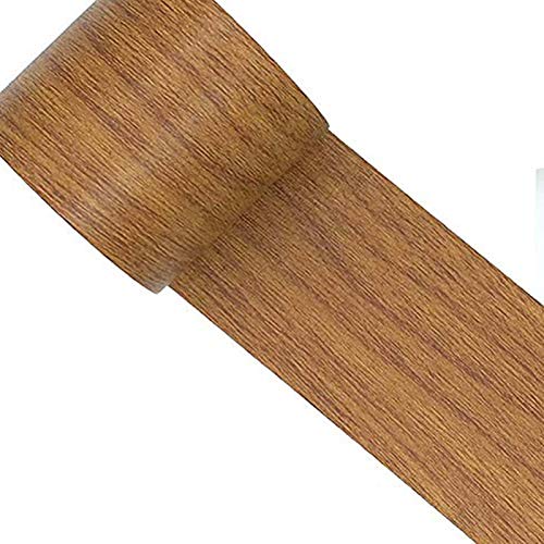 Reparatur-Klebeband, Holztapete, selbstklebende Folie, Holzkontaktpapier, Holz-Tapete zum Abziehen und Aufkleben, abnehmbares Klebeband für Zuhause, Tür, Boden, Tisch und Stühle, 5,7 cm x 4.57 m braun von Pveath