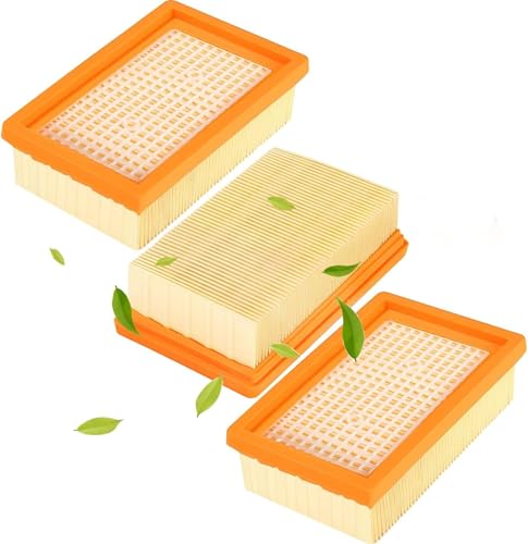 3 Stück für Kärcher Staubsauger Filter Set, für Kärcher WD4/WD5/WD6/MV4/MV5/MV6 Flachfaltenfilter, für Kärcher Nass-/Trockensauger, Industriesauger, Mehrzwecksauger Ersatz 3 Stück für Kärcher Staubsauger Filter Set, für Kärcher WD4/WD5/WD6/MV4/MV5/MV6 Flachfaltenfilter, für Kärcher Nass-/Trockensauger, Industriesauger, Mehrzwecksauger Ersatz von PvenesKavenoom