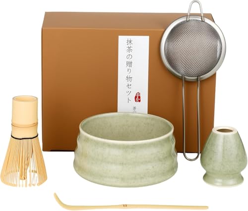 5 teiliges Matcha Set inkl. Schale, Chasen, Chasen Halter,Sieb & Bambuslöffel, Professionelles Zubehör für Anfänger,Premium matcha zubehör 5 teiliges Matcha Set inkl. Schale, Chasen, Chasen Halter,Sieb & Bambuslöffel, Professionelles Zubehör für Anfänger,Premium matcha zubehör von PvenesKavenoom