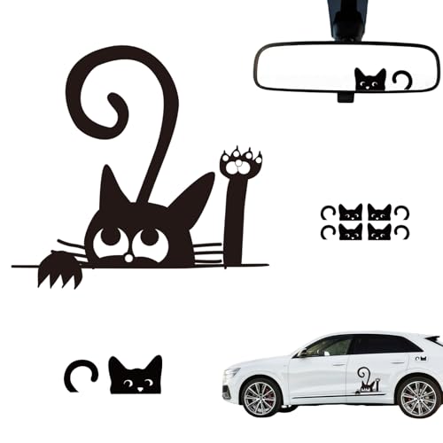 3 Stück Autoaufkleber,Katze Auto Aufkleber Aufkleber,Katzen Dekorationen Zubehör Car Sticker Deko Vinyl Wandaufkleber Fenster Aufkleber für Geländewagen Wohnmobil Karosserie Seitentür Kofferraum 3 Stück Autoaufkleber,Katze Auto Aufkleber Aufkleber,Katzen Dekorationen Zubehör Car Sticker Deko Vinyl Wandaufkleber Fenster Aufkleber für Geländewagen Wohnmobil Karosserie Seitentür Kofferraum von Pwsap