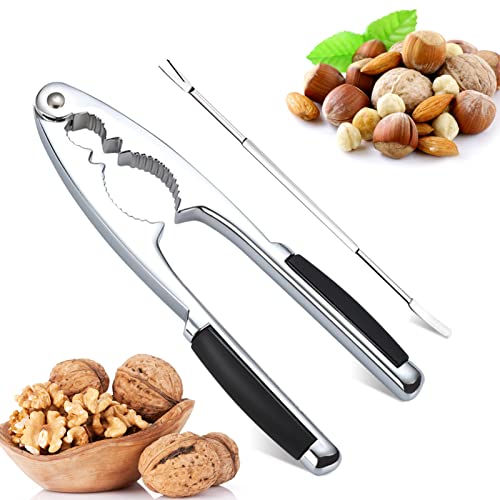 Nussknacker 304 Verbesserter Edelstahl Nußknacker Walnüsse Nußknacker Nut Cracker Walnussknacker Haselnussknacker Walnuss Zange und Walnussnadeln für Nüsse Schalentiere Meeresfrüchte Krabbenbein Nussknacker 304 Verbesserter Edelstahl Nußknacker Walnüsse Nußknacker Nut Cracker Walnussknacker Haselnussknacker Walnuss Zange und Walnussnadeln für Nüsse Schalentiere Meeresfrüchte Krabbenbein von Pwsap