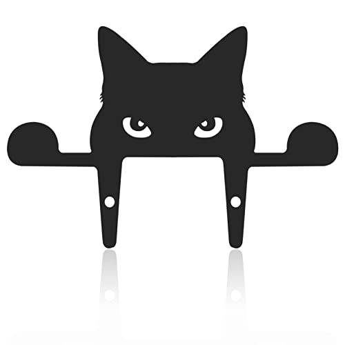 Schwarze Katze Yard Art Gartenstecker, Gartenfigur Acrylic Katze Deko Handarbeit Gartendeko Yard Katze Gartenstatuen Katze Silhouette Garten Pfahl Gartenschilder für Hinterhof Rasen Ornament von Pwsap