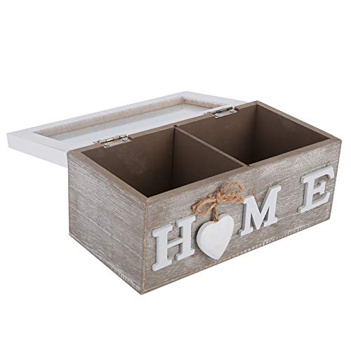 Aufbewahrungsbox aus Holz für Teebeutel, Organizer für Zuhause, Restaurant, Geschenk, Wohnheim-Dekoration (Pwshymi6c4r3qpine-01) von Pwshymi