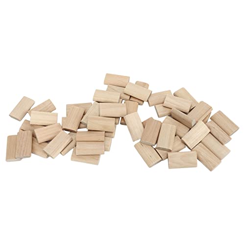 Holzzzzapfen, feste Befestigung, Domino-Zapfen, 8 x 40 mm, 50 Stück, hohe Festigkeit, perfekt für Holzbearbeitung von Pwshymi