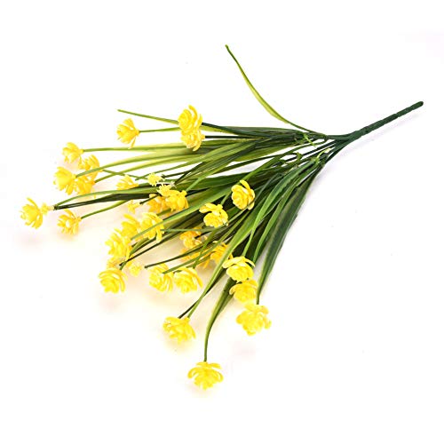 Luftgetrockneter Gelber Garten-Dekor, Künstlicher Blumenstrauß, Waschbar, für Partys und Hochzeiten von Pwshymi