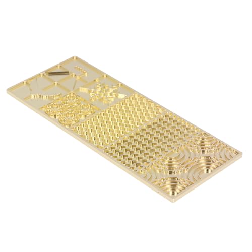 Pwshymi 1pcs Wiederverwendbares Eiswürfel -Briefmarkenschale, Kupfer Clear Ice Cube Maker Design Tablett für Cocktails Whisky Barkeeper Accessoires, Moderne Ästhetik von Pwshymi