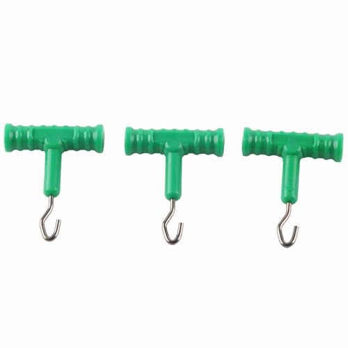 Pwshymi Karpfenfischen Knoten Abzieher Knoten Rig Abzieher Rig Haken Abzieher Knoten Tester Spanner für Süßwasserfische zum Angeln(Green) von Pwshymi