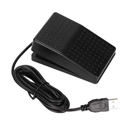 Pwshymi USB-Fußschalterpedal, Hohe Empfindlichkeit, Multifunktionales, Ergonomisches Fußschalterpedal mit 2 M Kabel für Computer Keyboards Pwshymi USB-Fußschalterpedal, Hohe Empfindlichkeit, Multifunktionales, Ergonomisches Fußschalterpedal mit 2 M Kabel für Computer Keyboards von Pwshymi