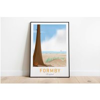 Formby Print, Beach, Merseyside, England, Uk, Land, Küste, Reise Kunstdruck, Landschaftskunst, Wandkunst, Poster, Wohnkultur von PxlldPosterArt