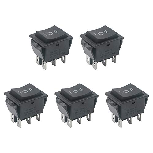 Pxyelec 16A DC Motor Polarity Wippschalter 5er Pack, Wipptaster für von Haushaltsgeräte von Pxyelec