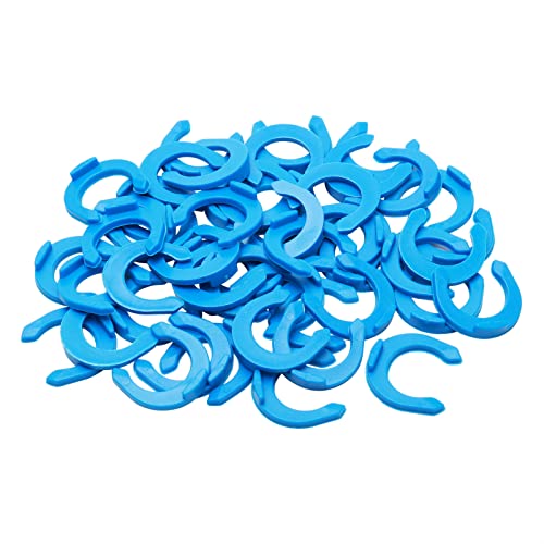 Pxyelec 3/8 Zoll kleiner Clip RO Wasserzubehör Rohr Quick Connect Lock Clips Klemmen, 50 Stück Verriegelungsklammern Klammern für Umkehrosmose Wasserfilter Fittings von Pxyelec