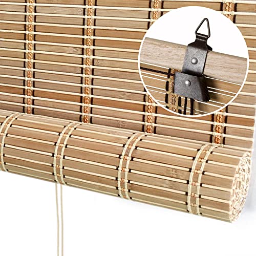Natürliche Bambusrollo,Aussenbereich Sonnenschutz Bambus Jalousien,Dekorative Raffrollo Retro Rollläden,60% Lichtfilter/Sichtschutz Rollo,Bambus Vorhang Für Türen Fenster,W×H-60x100cm/23.5x39in Natürliche Bambusrollo,Aussenbereich Sonnenschutz Bambus Jalousien,Dekorative Raffrollo Retro Rollläden,60% Lichtfilter/Sichtschutz Rollo,Bambus Vorhang Für Türen Fenster,W×H-60x100cm/23.5x39in von Pxzybd