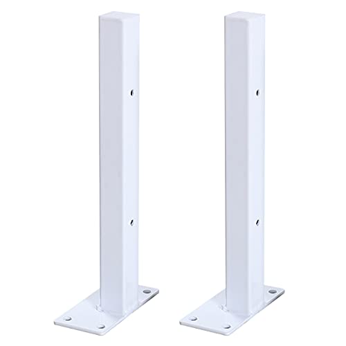 Pxzybd 2 Stück Regalträger Metall,10cm 15cm 20cm 25cm 30cm 35cm 40cm Industrie Regalkonsolen, Wand Regalhalterung, Regalwinkel Dekorativ, Regal Unterstützung Weiß, Tablarträger,White-15cm/5.9in von Pxzybd