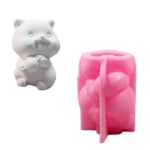 Bärenkerzenform Handgefertigte Silikonform Seife Ornament Guss Tierhandwerk Vorräte von Pyasuye