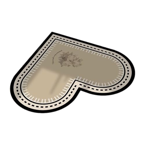 Elegante Herzform Küchenbodenmatten Für Öl Und Schlupffestigkeit Designs PVC Bodenschutzküchen Placemat Antislip Pad Pad von Pyasuye