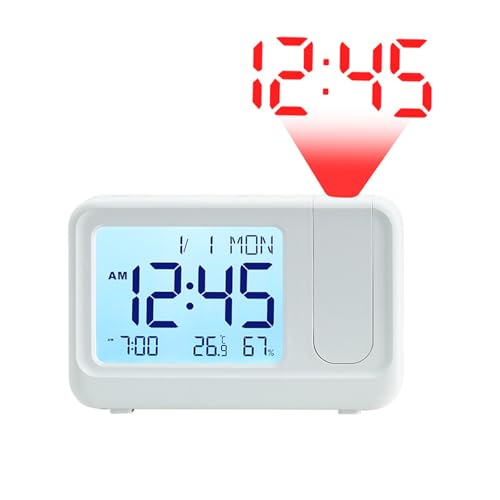 Leicht Adaptive Digitale Uhr Mit Temperaturdesign Auto Helligkeit Und Datum Multifunktion von Pyasuye